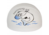 Шапочка для плавания детская Sportex Дельфин (ПУ) E41272 белый