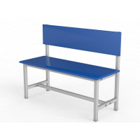 Скамейка для раздевалки со спинкой односторонняя (настил ЛДСП), 250см Glav 10.700-2500