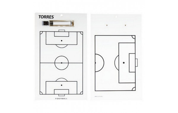 Тактическая доска для футбола Torres TR1002S белая 600_380