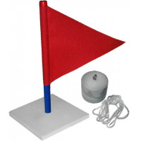 Поплавок цветной с флажком для выделения игровых и тренировочных зон