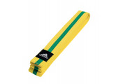 Пояс для единоборств Adidas Striped Belt adiTB02 желто-зеленый