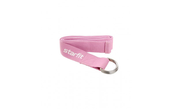 Ремень для йоги Core 186 см Star Fit хлопок YB-100 розовый пастель 600_380