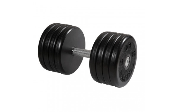 Гантель классик MB Barbell с вращающейся ручкой 43 кг MB-FdbEM-B43 600_380