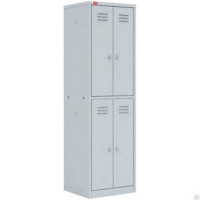 Шкаф металлический (2 секции, 4 отдел.) 1860х600х500 мм