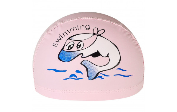Шапочка для плавания детская Sportex Дельфин (ПУ) E41273 светло розовый 600_380