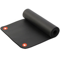 Коврик для фитнеса и йоги Larsen NBR с люверсами, 183х61х1,5см чёрный