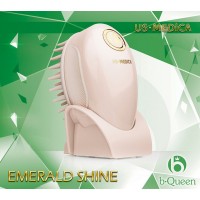 Прибор для мытья и массажа головы US Medica Emerald Shine (розовый)