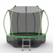 Батут с внутренней сеткой и лестницей EVO Jump Internal 10ftt+ нижняя сеть, зеленый 75_75