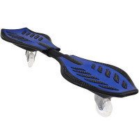 Скейтборд балансирующий Larsen Wave Board черный\голубой