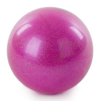 Мяч для художественной гимнастики d15см AB2803B розовый металлик