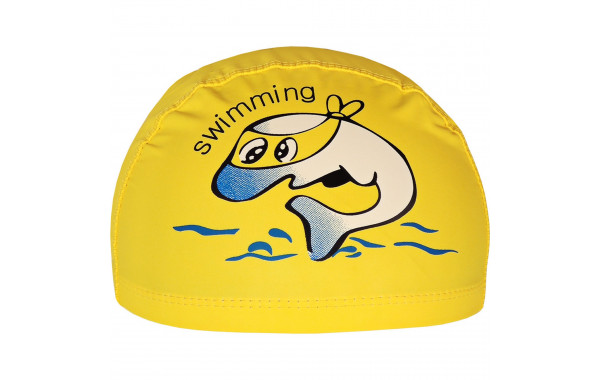 Шапочка для плавания детская Sportex Дельфин (ПУ) E41276 желтый 600_380