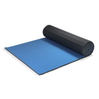 Мат сворачиваемый SPIETH Gymnastics Flexiroll 6х2 м, 40 мм толщиной, цвет-синий 3900304