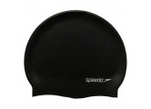 Шапочка для плавания Speedo Flat Silicone Cap, 8-709910001-0001, черный, силикон