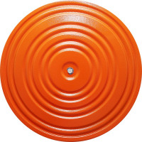 Диск здоровья металл, диаметр 28 см, окрашенный MR-D-02 оранжево-черный
