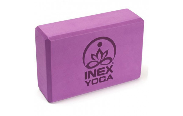 Блок для йоги Inex EVA 3" Yoga Block YGBK3-PL 23x15x7 см, сливовый 600_380