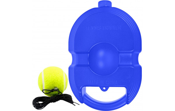Тренажер для большого тенниса с водоналивной платформой Sportex E40578 синий 600_380