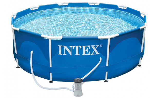 Каркасный бассейн круглый 305х76см+насос-фильтр Intex Metal Frame 28202 600_380
