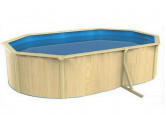 Морозоустойчивый бассейн овальный 910x460x130 см Poolmagic Wood Premium
