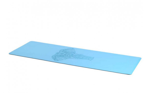 Коврик для йоги 185x68x0,4 см Inex Yoga PU Mat полиуретан c гравировкой PUMAT-137 синий 600_380