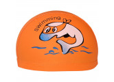 Шапочка для плавания детская Sportex Дельфин (ПУ) E41275 оранжевый