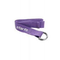 Ремень для йоги Core 186 см Star Fit хлопок YB-100 фиолетовый пастель