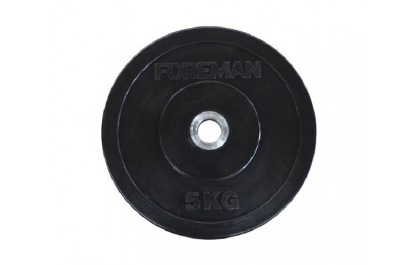 Диск бампированный обрезиненный Foreman D50 мм 1,5 кг FM\BM-1,5 черный 600_380