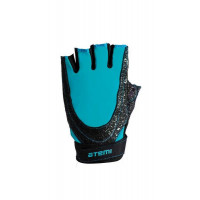 Перчатки для фитнеса Atemi AFG06BE, черно-голубые