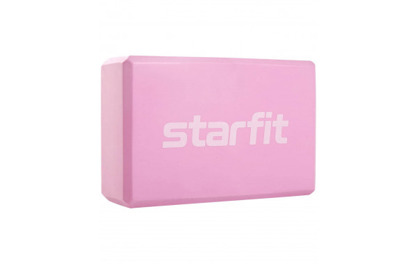 Блок для йоги Star Fit EVA YB-200 розовый пастель 600_380