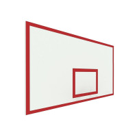 Щит баскетбольный игровой 180х105 фанера без рамы (разметка красная) Dinamika ZSO-002096