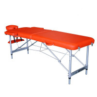 Массажный стол DFC Nirvana, Elegant,186х60х4 см, алюм. ножки, цвет оранжевый (Orange) TS2010_Or