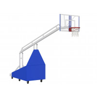 Стойка баскетбольная мобильная складная игровая Glav 01.117-3250 вынос 325 см