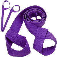 Ремень-стяжка универсальная для йога ковриков и валиков Sportex B31604 (фиолетовый)