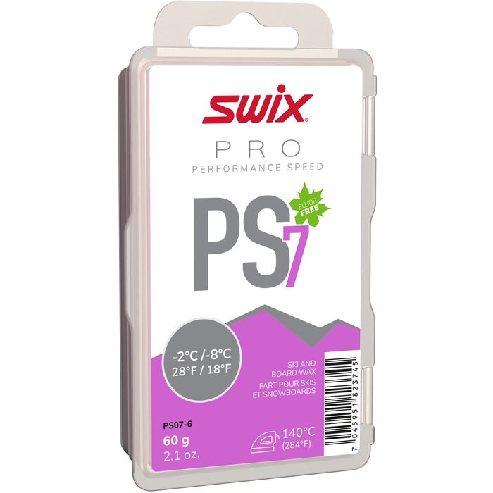 Парафин углеводородный Swix PS7 Violet (-2°С -8°С) 60 г. 700_700