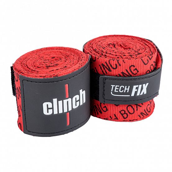 Бинты эластичные Clinch Boxing Crepe Bandage Tech Fix красные C140 553_553