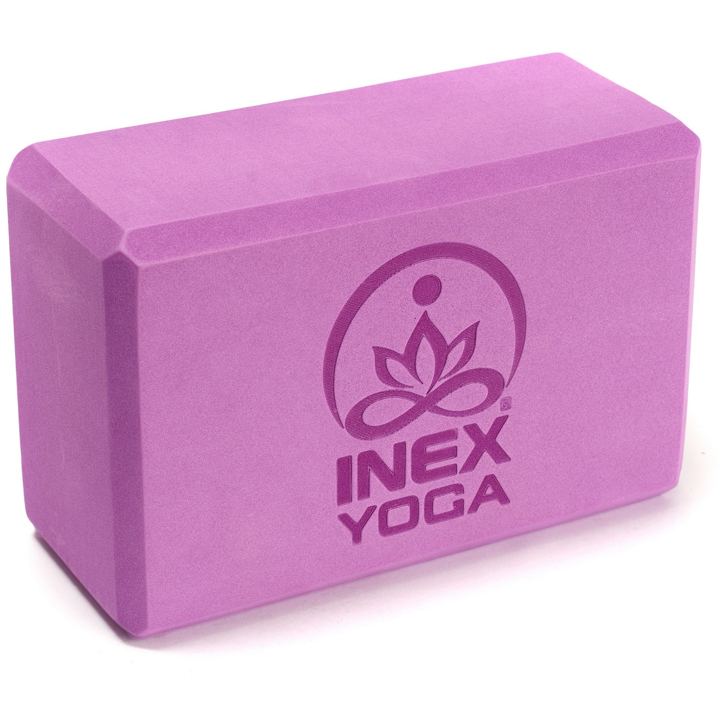 Блок для йоги Inex EVA Yoga Block YGBK-PR119 23x15x10 см, сливовый 1500_1500
