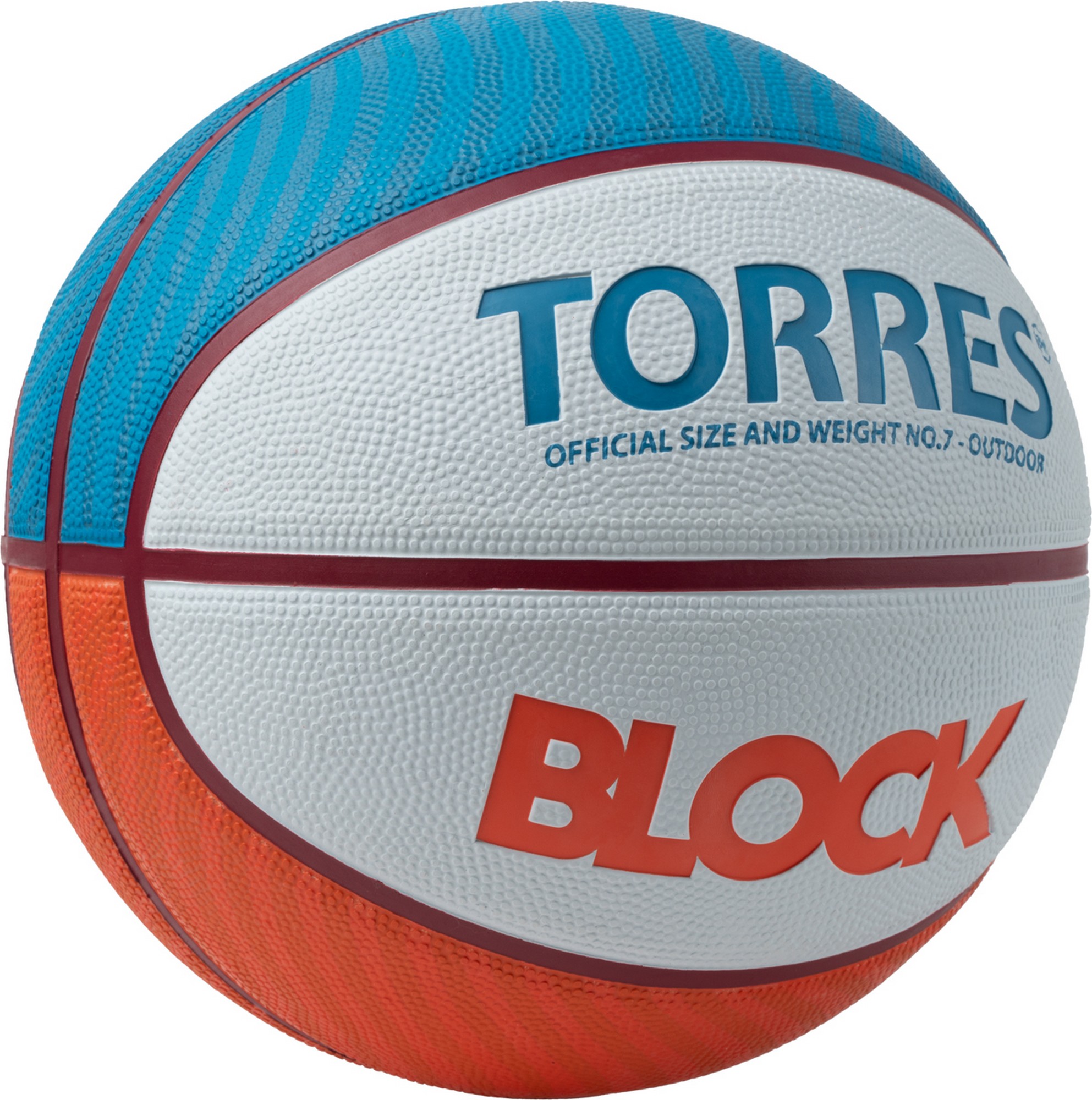 Мяч баскетбольный Torres Block B023167 р.7 1985_2000