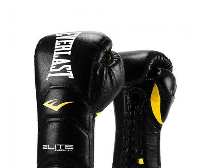 Перчатки тренировочные Everlast Elite Pro черные 18 oz P00000679 18 BK 840_705