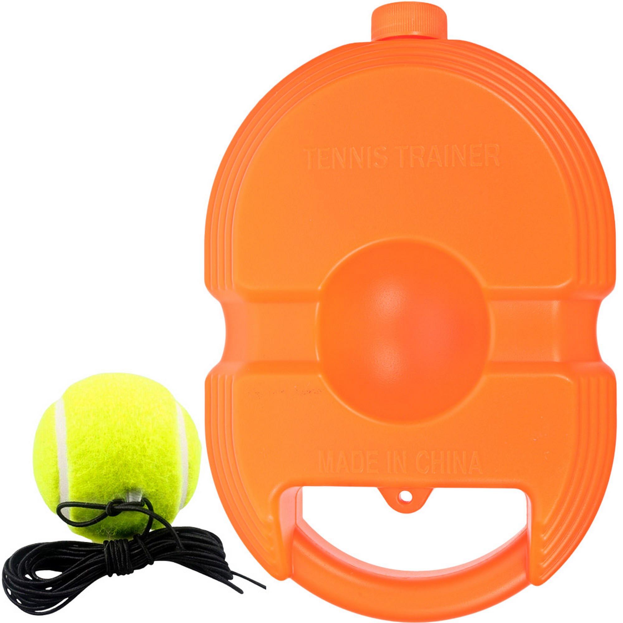 Тренажер для большого тенниса с водоналивной платформой Sportex E40577 оранжевый 2000_2000