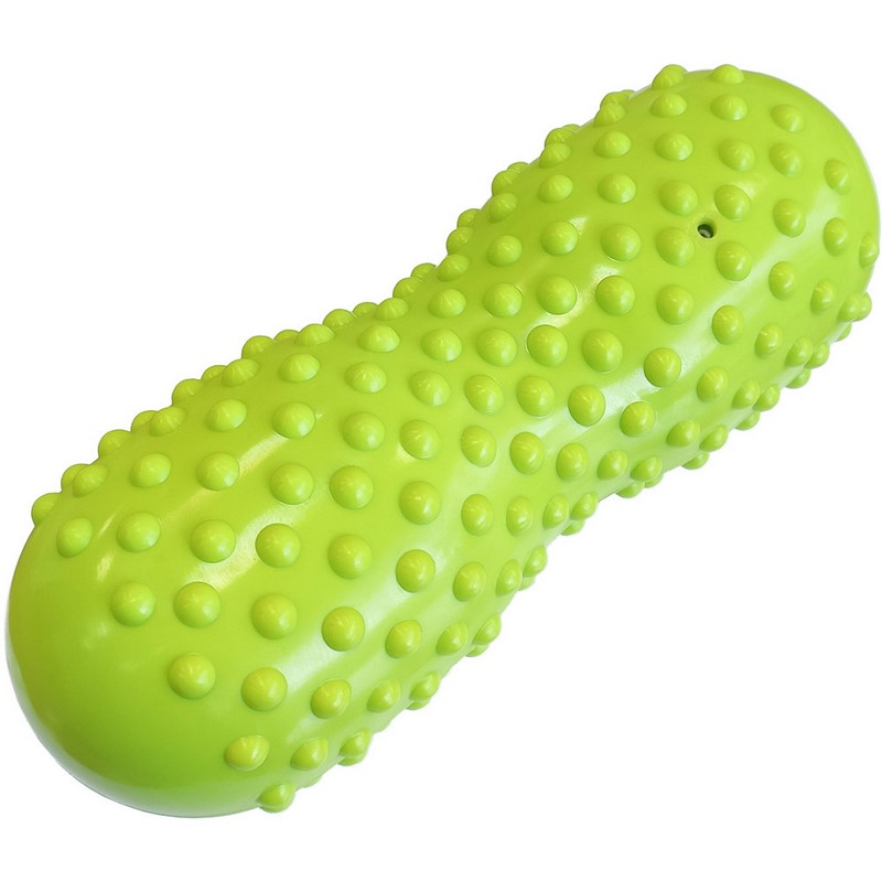 Кинезио Sportex Массажер двойной мячик с шипами -жесткий MSG200 зеленый B31912 800_800