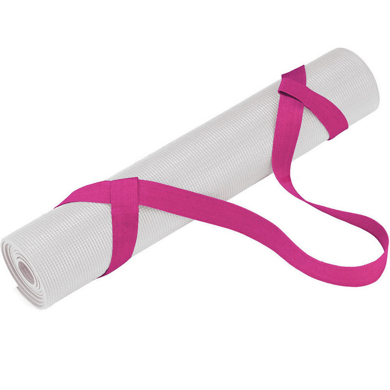 Ремень-стяжка универсальная для йога ковриков и валиков Sportex B31604 (розовый) 800_800