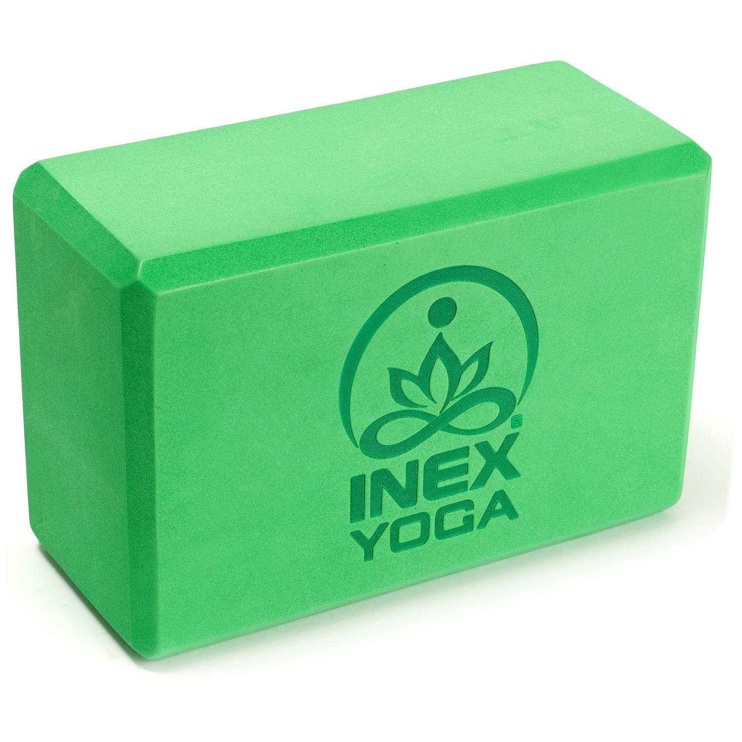 Блок для йоги Inex EVA Yoga Block YGBK-GG117 23x15x10 см, изумруд 1500_1500