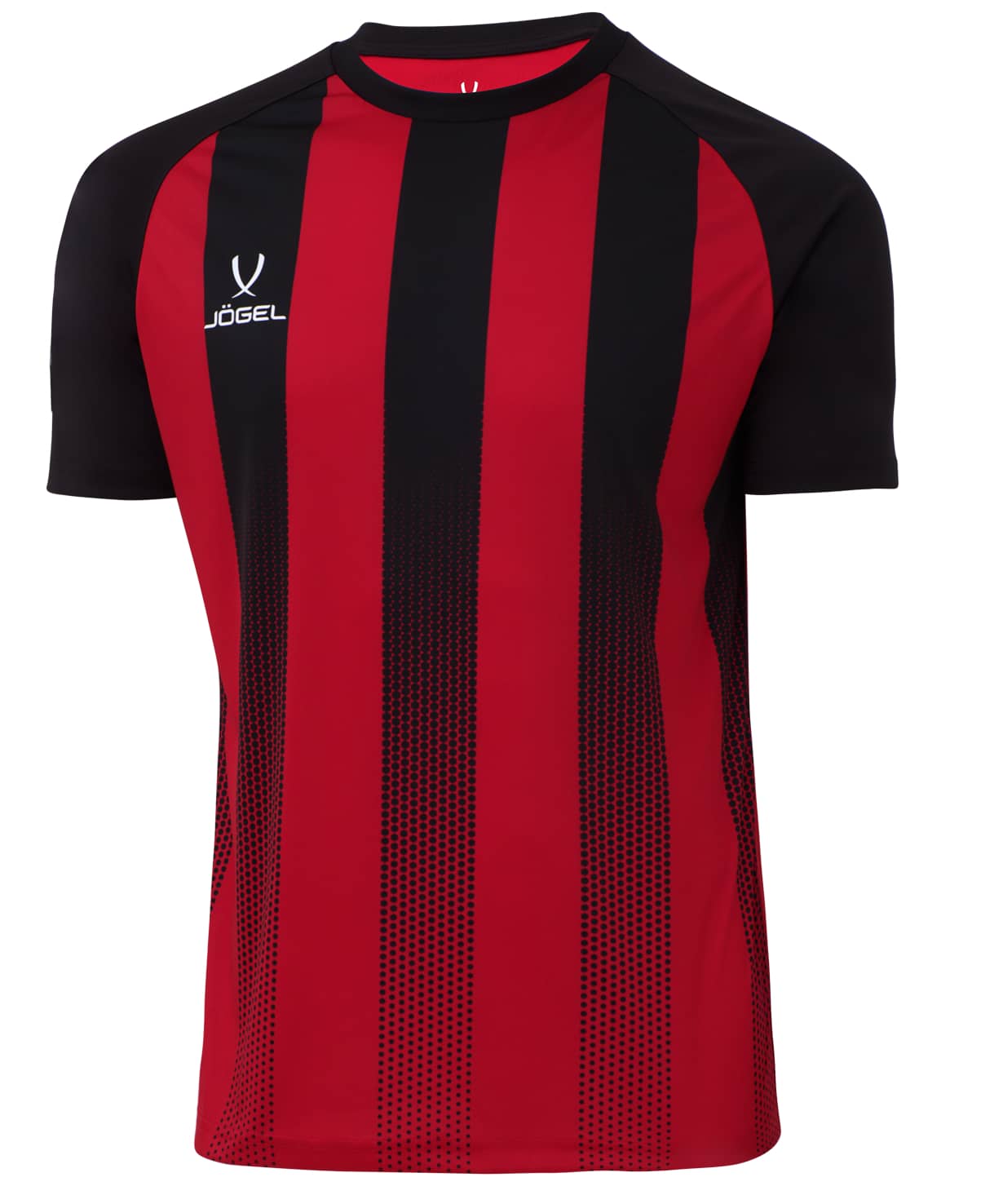 Футболка игровая Jogel Camp Striped Jersey, красный/черный 1230_1476