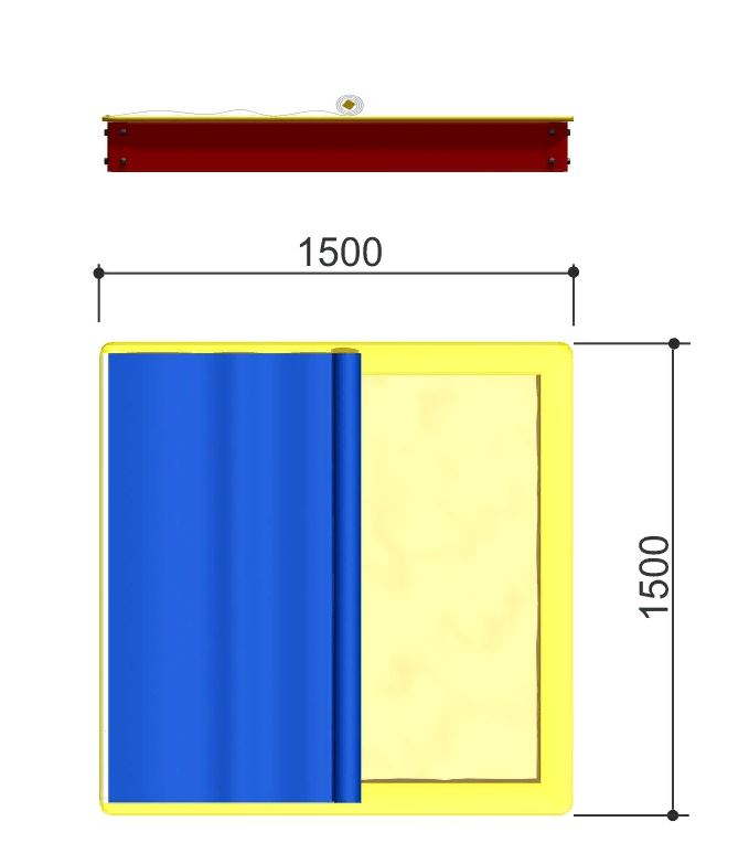 Тент для песочницы Romana 109.28.00 (150х150 см) 679_764