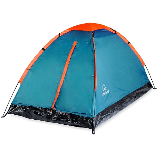 Палатка 2-х местная Greenwood Summer 2 синий/оранжевый 500_500