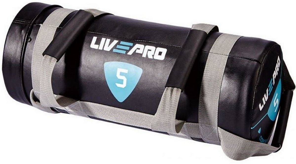 Сэндбэг Live Pro Power Bag LP8120-15 15 кг, черный/серый 1200_665