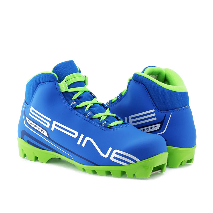 Лыжные ботинки NNN Spine Smart 357/2-22 синий\зеленый 700_700