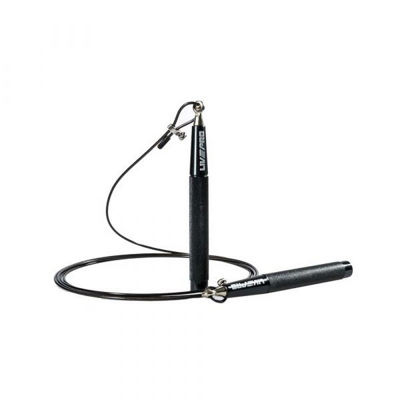 Скакалка Live Pro Speed Jump Rope LP8283H черный, 300 гр 800_800