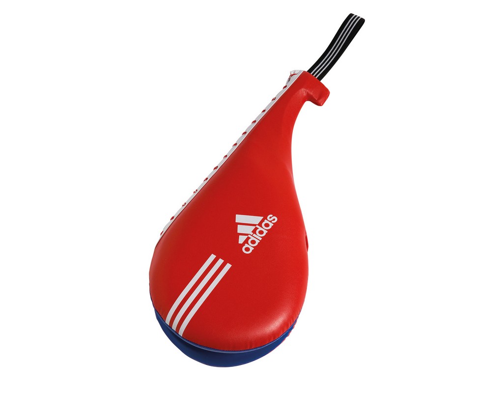 Ракетка для тхэквондо двойная Adidas Maya Double Target Mitt красно-синяя adiTDT03 979_800