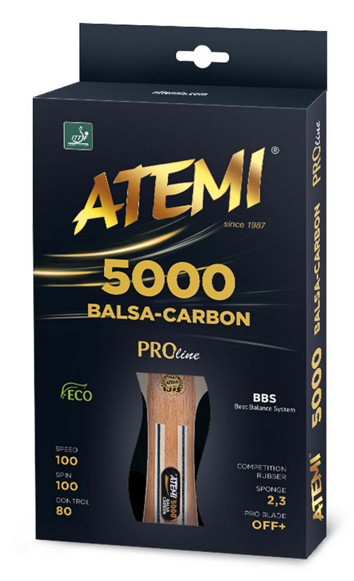 Ракетка для настольного тенниса Atemi PRO 5000 CV 1220_2000