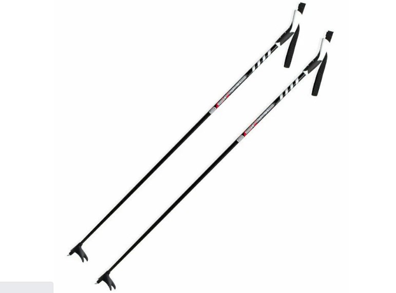 Лыжные палки Spine (4367) Cross Jr. (Стекловолокно 100%) (черный) 771_571